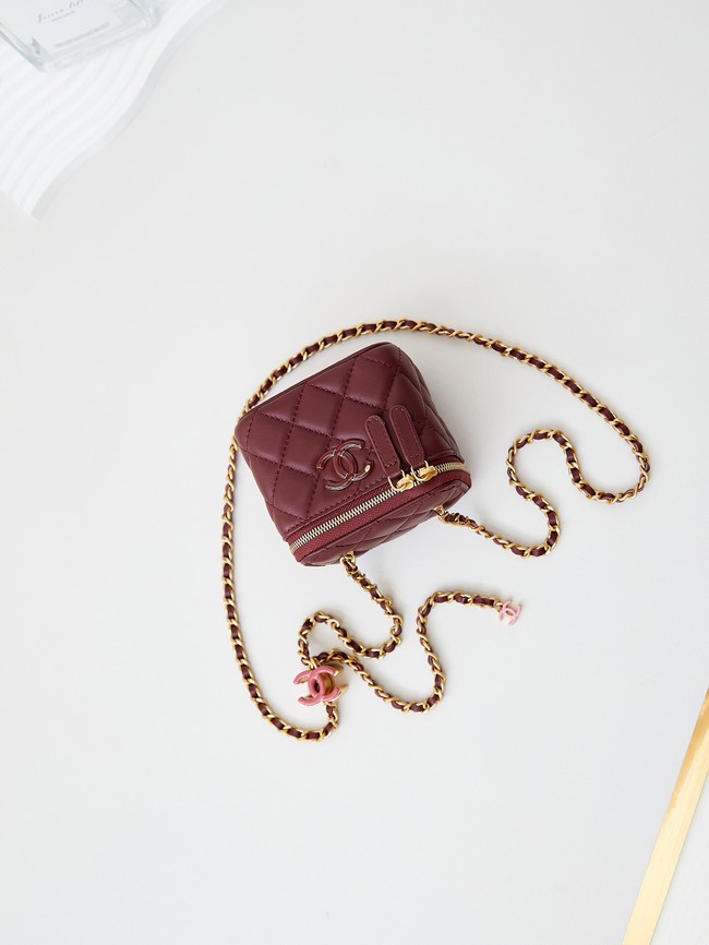 CHANEL CLUTCH WITH CHAIN AP3941 Dark Burgundy