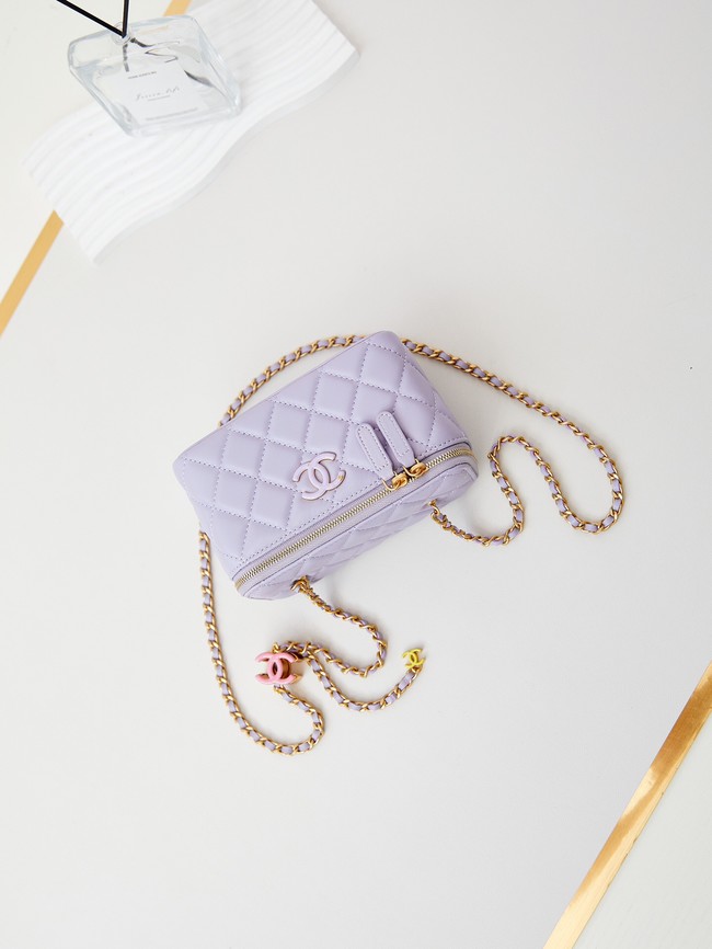 CHANEL MINI CLUTCH WITH TOP HANDLE AP3940 Light Purple