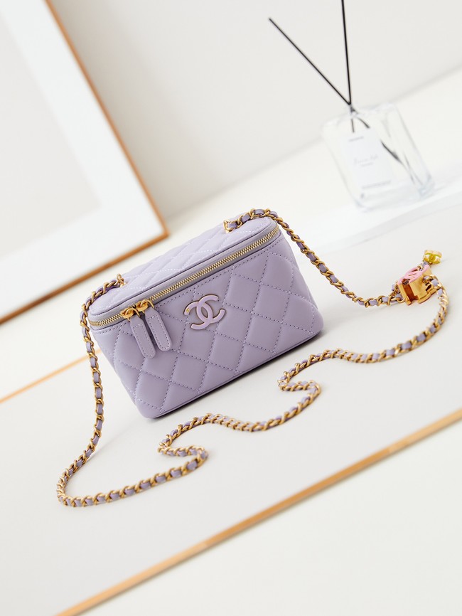 CHANEL MINI CLUTCH AP3940 Light Purple