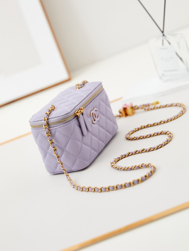 CHANEL MINI CLUTCH WITH TOP HANDLE AP3940 Light Purple