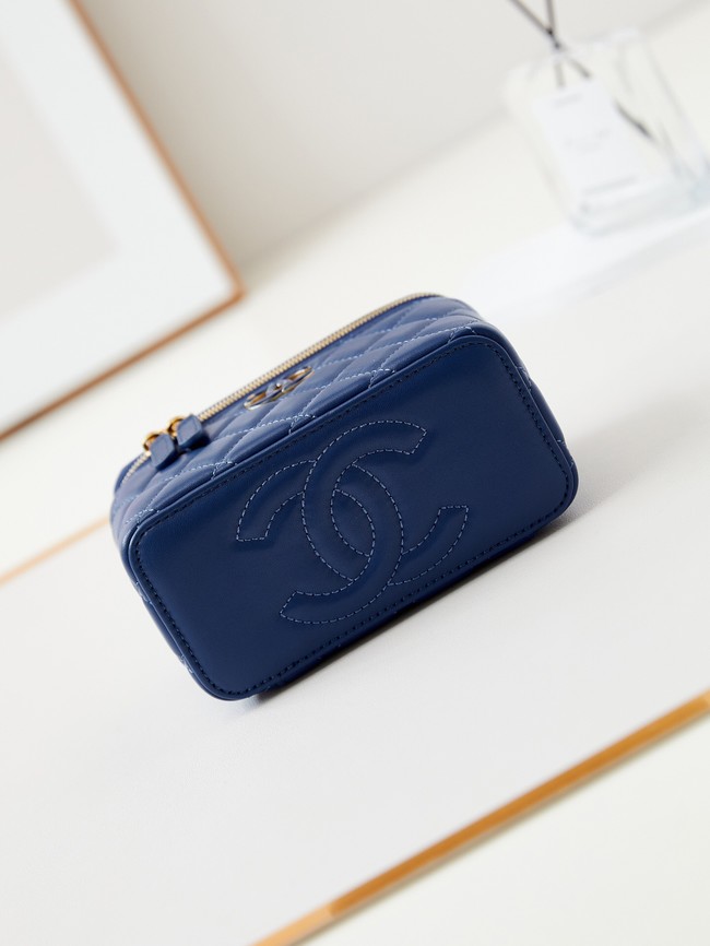 CHANEL MINI CLUTCH WITH TOP HANDLE AP3940 blue