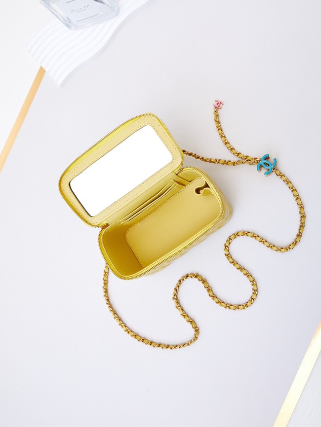 CHANEL MINI CLUTCH WITH TOP HANDLE AP3940 yellow