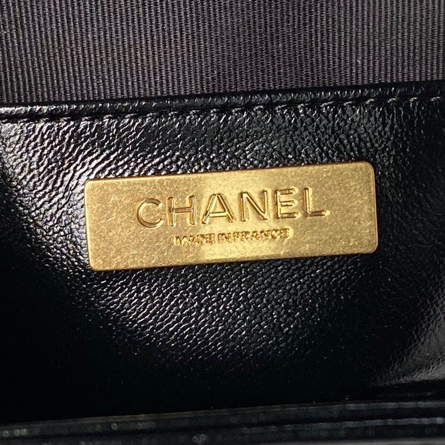 CHANEL 24A MINI BAG WITH TOP HANDLE AS4109 black