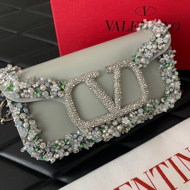 VALENTINO Super Mini Loco imitation crystal chain bag WP6036-1