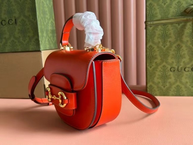 GUCCI HORSEBIT 1955 MINI TOP HANDLE BAG 781387 Orange