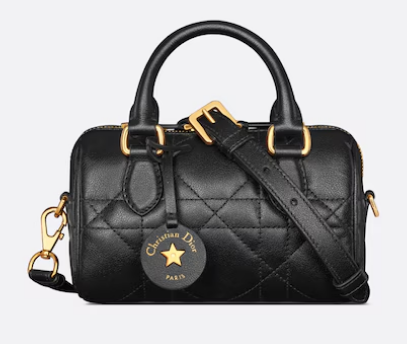 Dior Groove 16 Mini Bag Black Macrocannage Calfskin S4000UB