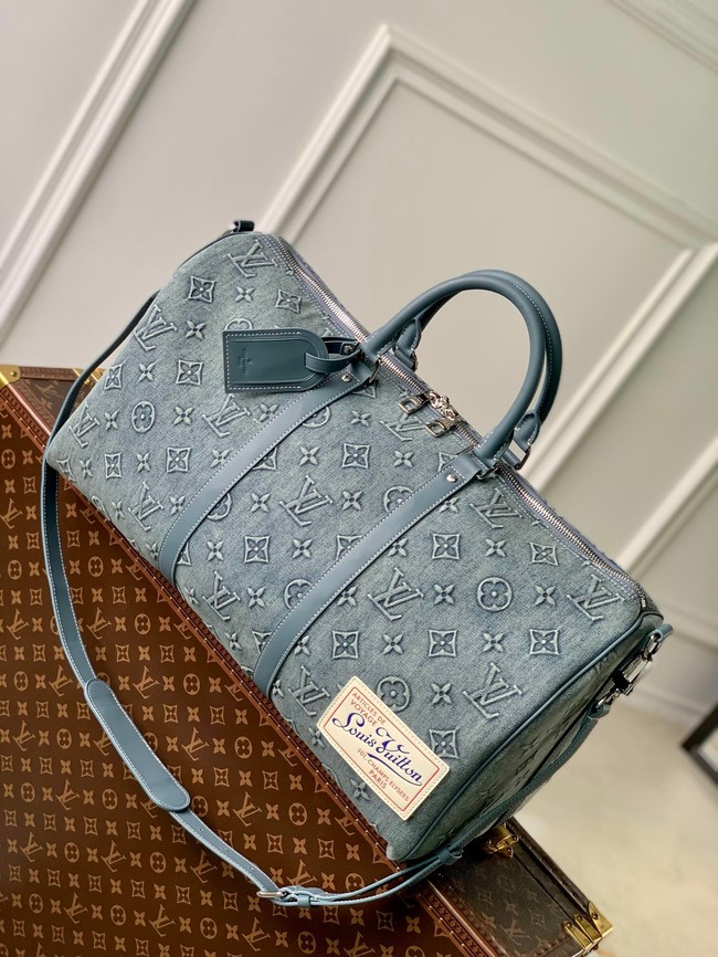 Louis Vuitton Keepall Bandouliere 50 M22532 Denim