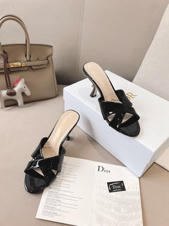 Dior Tribales Heeled Slide Suede Calfskin 11234-3