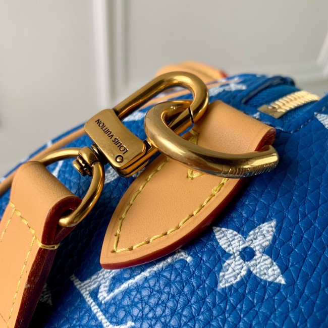 Louis Vuitton Speedy 18 Bandouliere Damier Pop M40595 blue