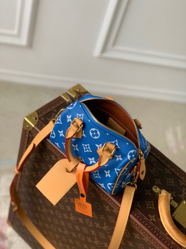 Louis Vuitton Speedy 18 Bandouliere Damier Pop M40595 blue