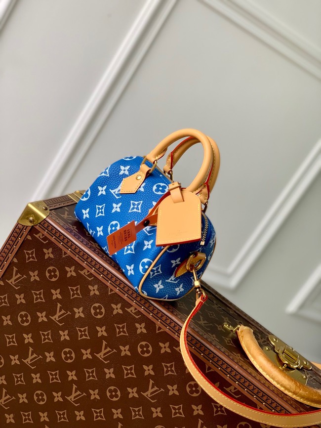 Louis Vuitton Speedy 18 Bandouliere Damier Pop M40595 blue