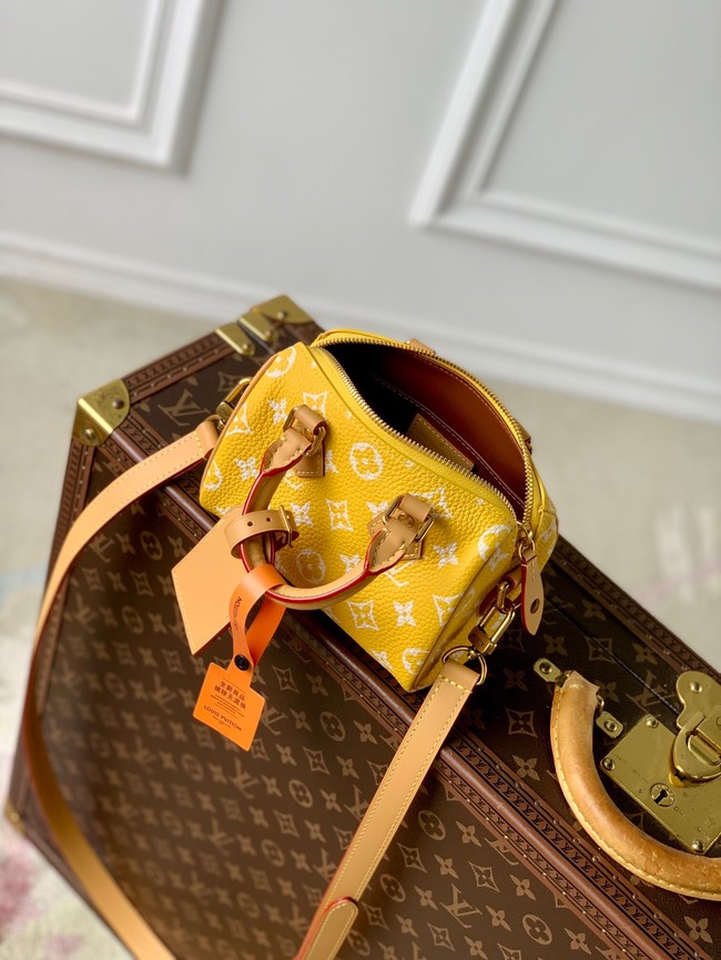 Louis Vuitton Speedy 18 Bandouliere Damier Pop M40595 yellow