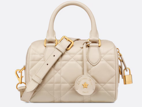 Dior Groove 20 Bag Dusty Ivory Macrocannage Calfskin M1364UBO