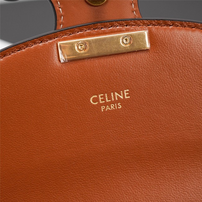 CELINE BESACE CUIR TRIOMPHE IN TRIOMPHE CANVAS AND CALFSKIN 111233