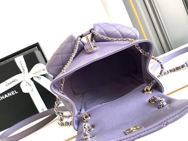 Chanel BACKPACK Calfskin & Gold-Tone Metal AS4398 Light Purple