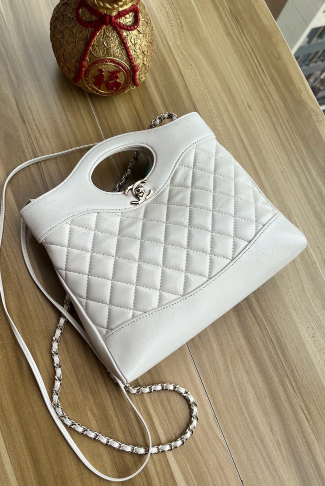 CHANEL 31 MINI SHOPPING BAG AS4133 white