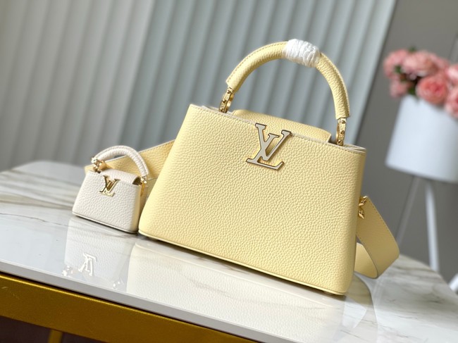 Louis Vuitton Capucines BB M24575 light yellow