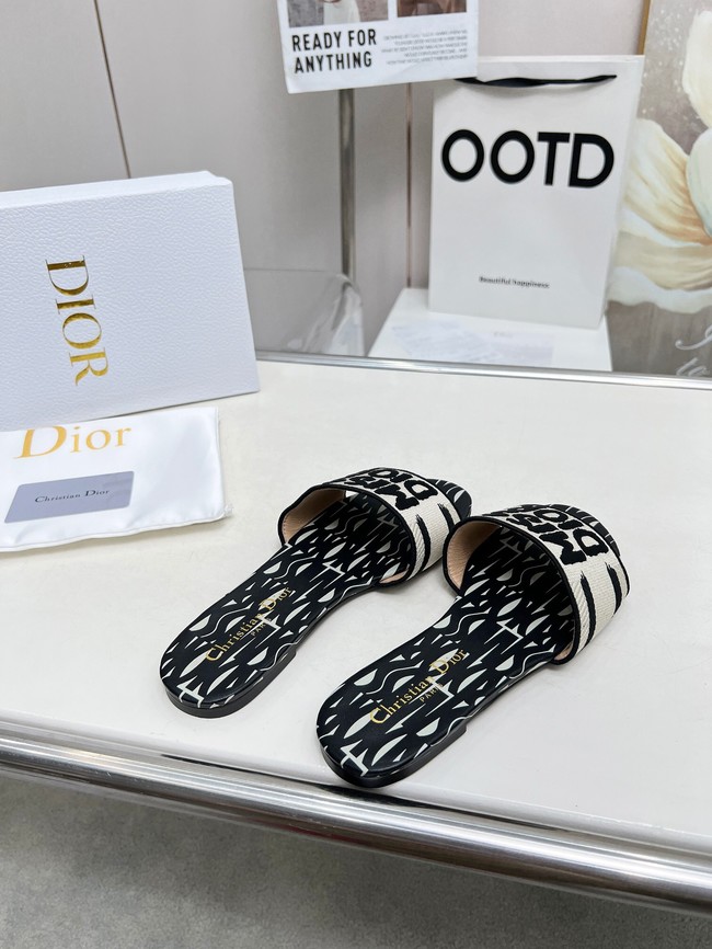 Dior Dway Slide Embroidered Cotton 11281-3