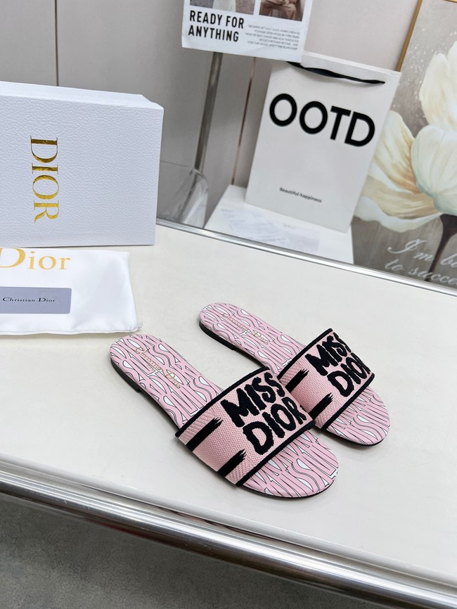 Dior Dway Slide Embroidered Cotton 11281-5