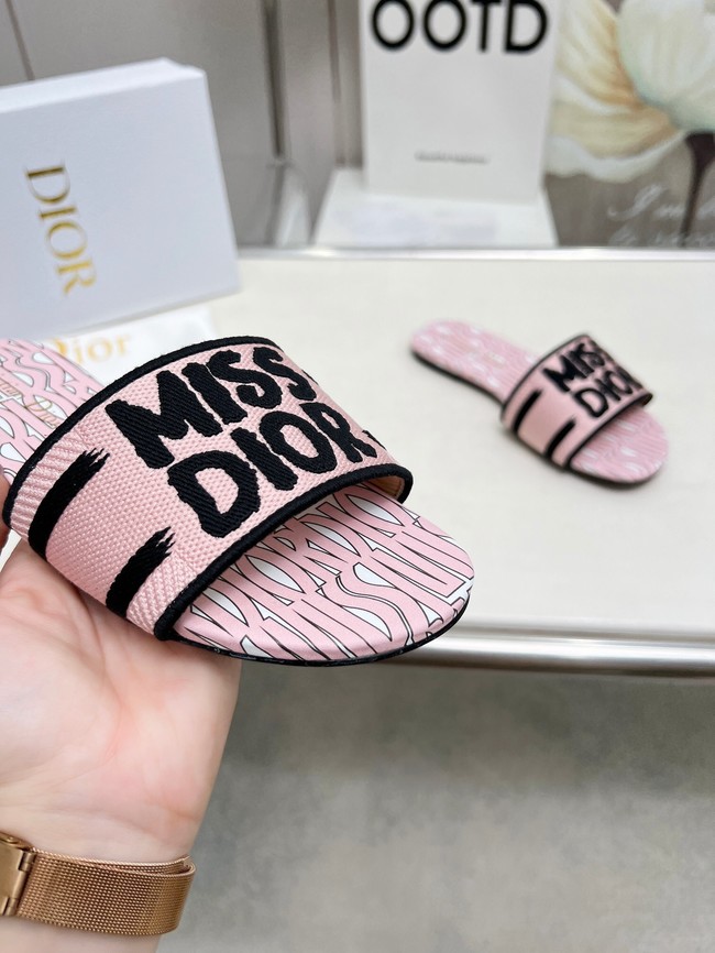 Dior Dway Slide Embroidered Cotton 11281-5