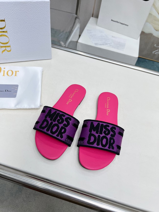 Dior Dway Slide Embroidered Cotton 11281-8