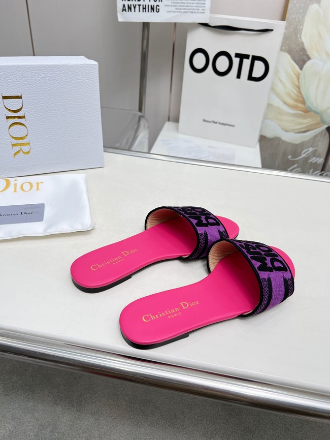 Dior Dway Slide Embroidered Cotton 11281-8