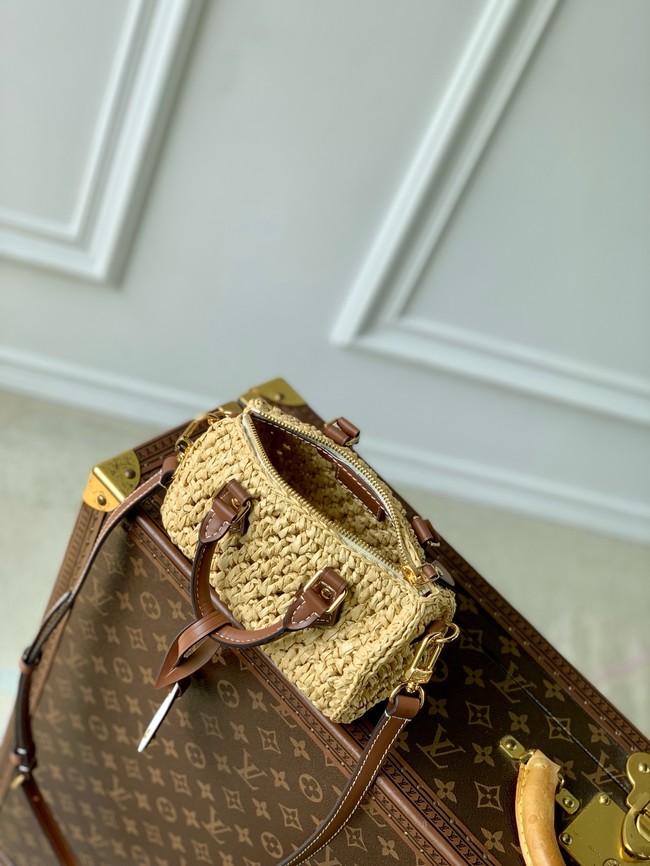 Louis Vuitton Nano Speedy M83525 Natural & Tan