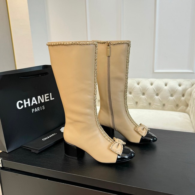 Chanel HIGH BOOTS Lambskin heel 5.5CM 55206-1