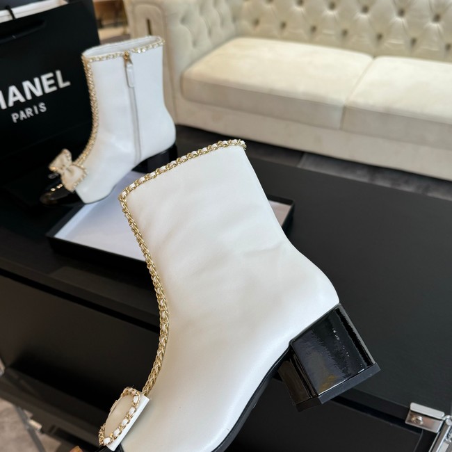 Chanel SHORT BOOTS Lambskin heel 5.5CM 55206-4