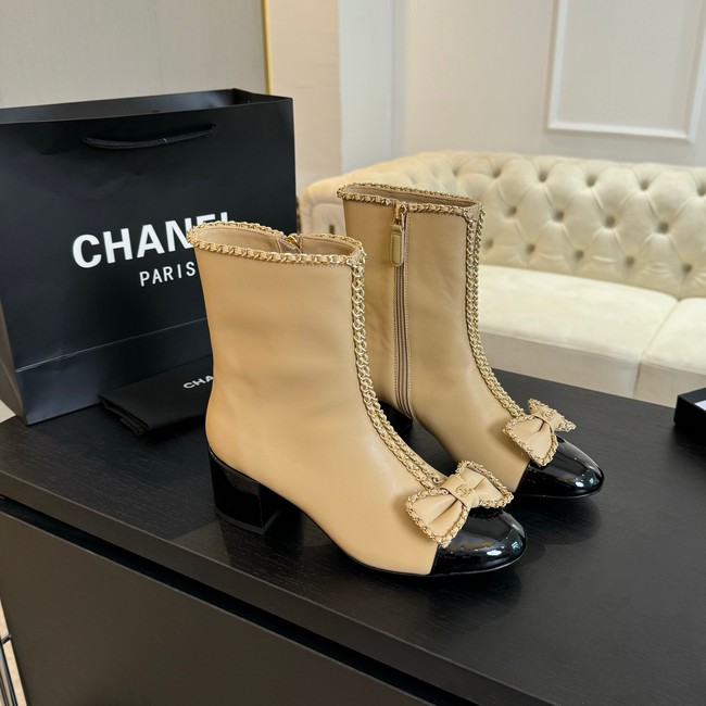 Chanel SHORT BOOTS Lambskin heel 5.5CM 55206-6