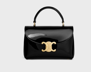 CELINE TEEN NINO BAG IN PATENT CALFSKIN 118113 black