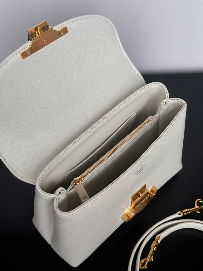 CELINE TEEN NINO BAG IN PATENT CALFSKIN 118113 white