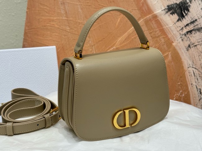 Dior Medium 30 Montaigne Avenue Top Handle Bag Ribbed Calfskin M9371UN Khaki