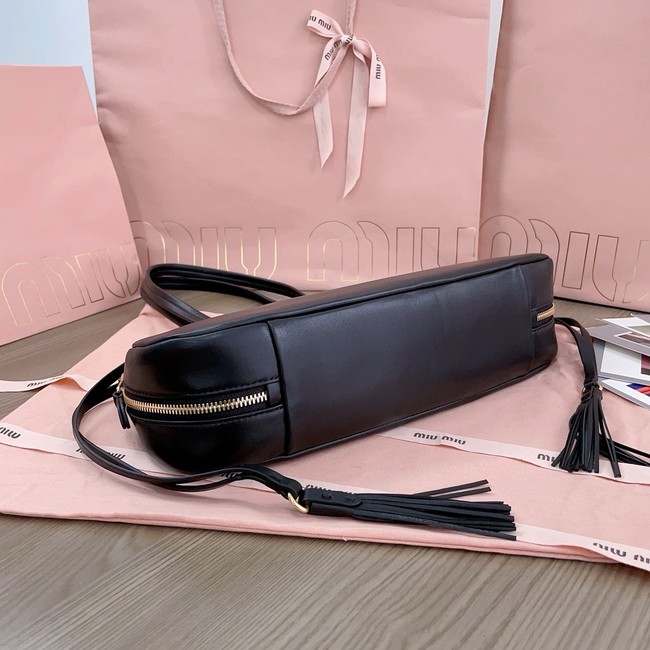 MIU MIU Original Leather Top Handle Bag 5BG287 black