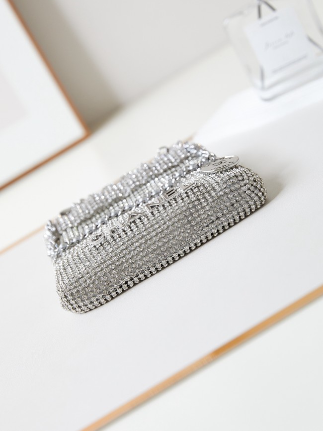 CHANEL EVENING BAG AS4894 Silver