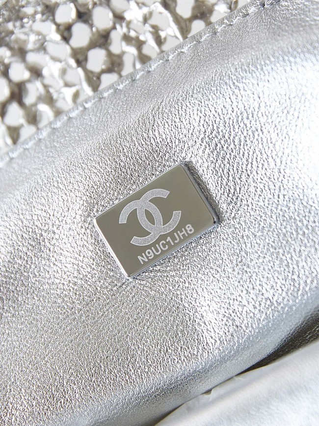 CHANEL EVENING BAG AS4894 Silver