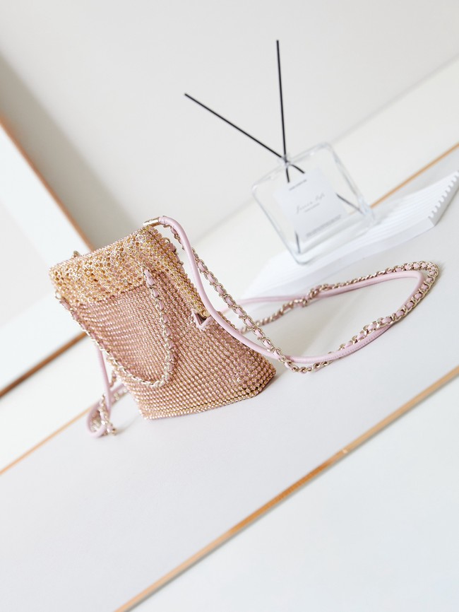 CHANEL EVENING BAG AS4894 Light Pink