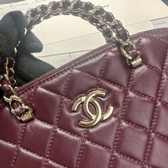 CHANEL SMALL SHOPPING BAG AS3969 Burgundy