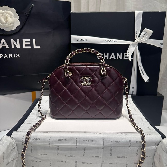 CHANEL SMALL SHOPPING BAG AS5130 Burgundy