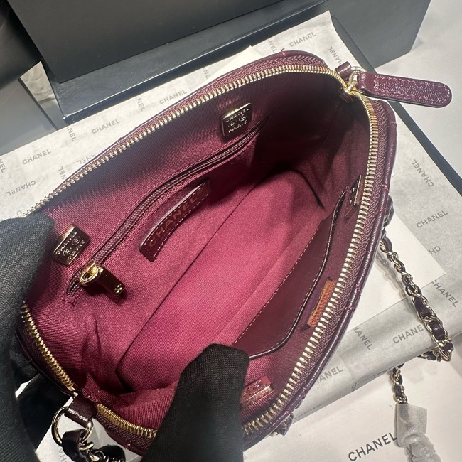 CHANEL SMALL SHOPPING BAG AS5130 Burgundy