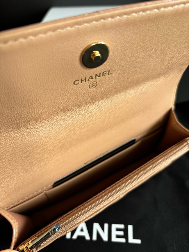 CHANEL CLUTCH WITH CHAIN AP3954 Dark Beige