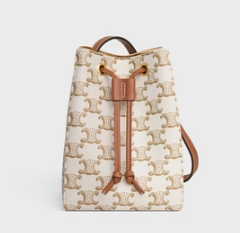 Celine MICRO SAILOR IN TRIOMPHE CANVAS AND CALFSKIN 10M742 white