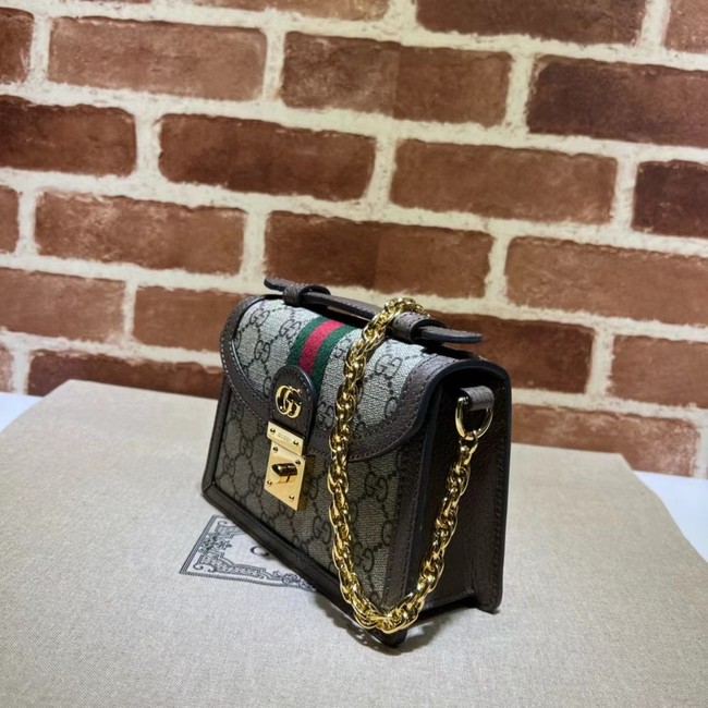 Gucci OPHIDIA MINI SHOULDER BAG 696180 brown