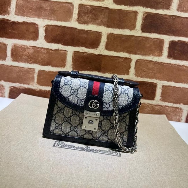 Gucci OPHIDIA MINI SHOULDER BAG 696180 dark blue