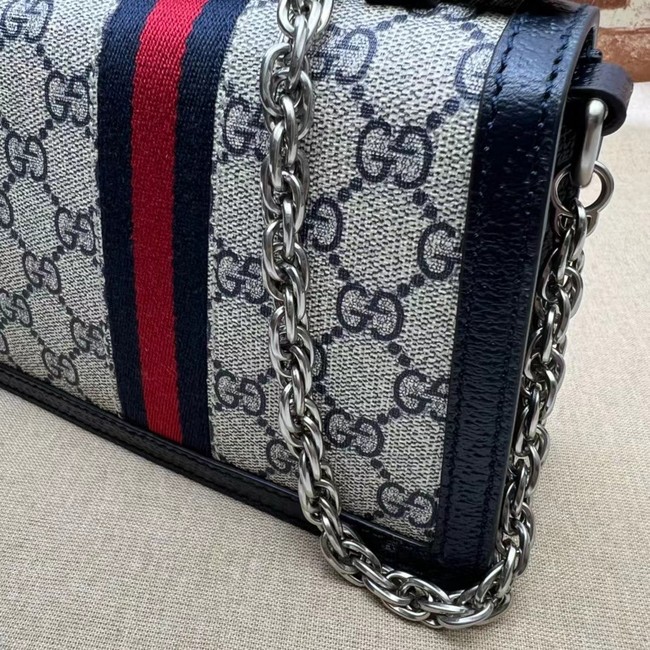 Gucci OPHIDIA MINI SHOULDER BAG 696180 dark blue