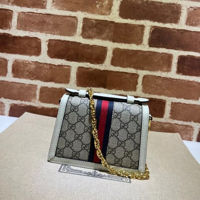 Gucci OPHIDIA MINI SHOULDER BAG A696180 white