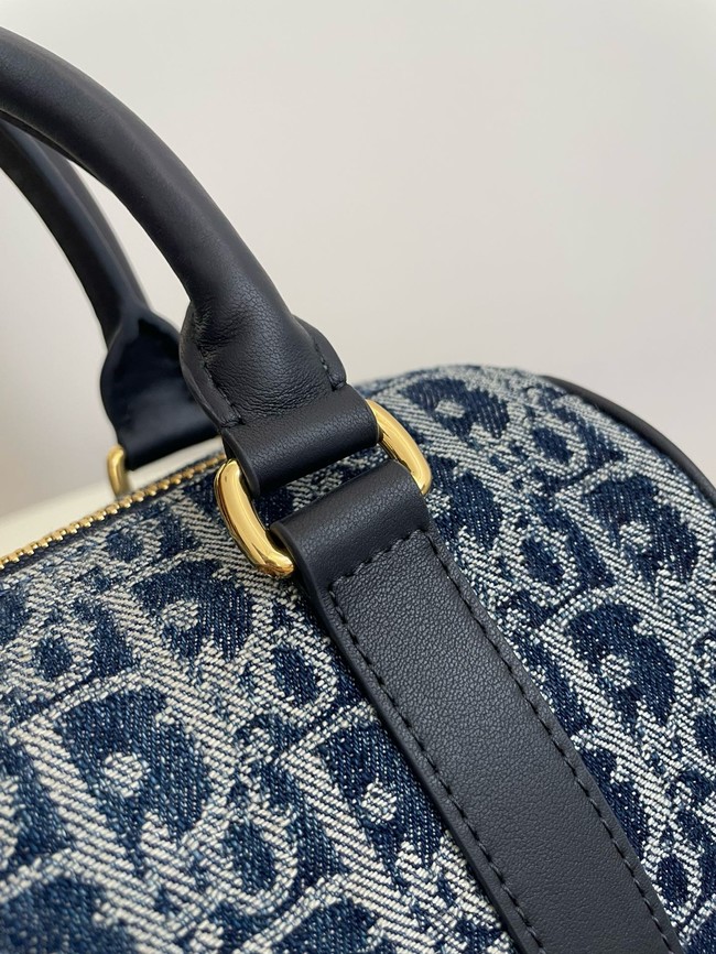 Dior Groove 20 Bag Blue Denim Dior Oblique Jacquard M1364UDC