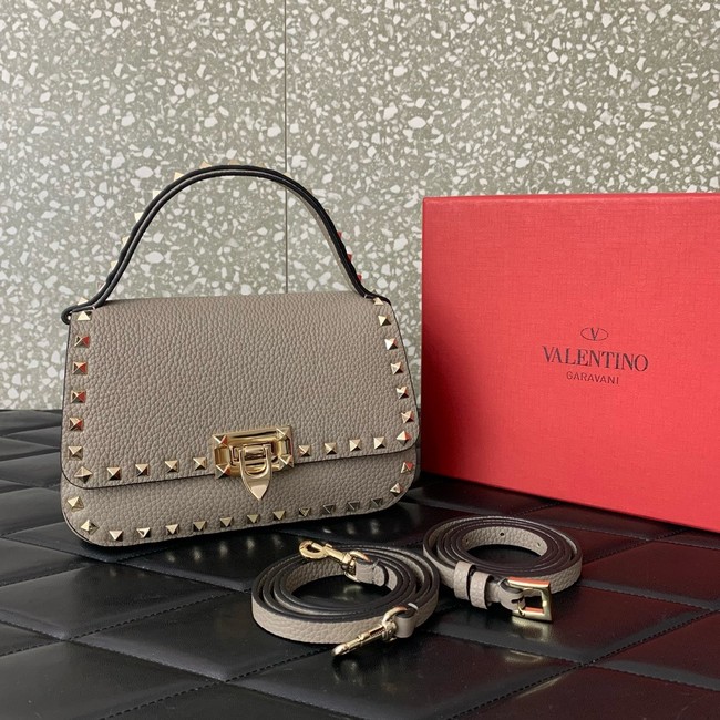 VALENTINO GARAVANI Loco Calf leather bag 0345 gray