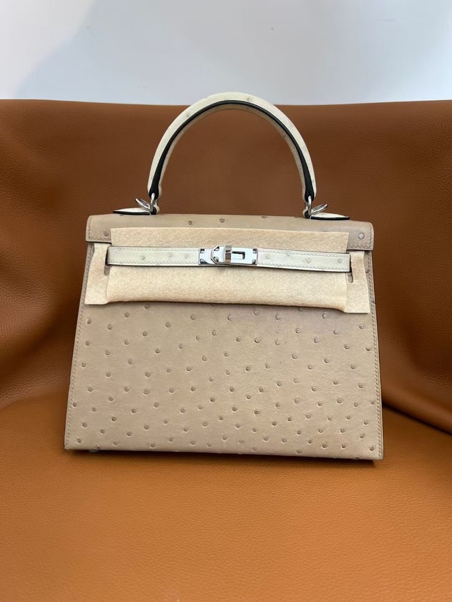 Hermes Kelly Shoulder Bags Ostrich skin KL2655-2