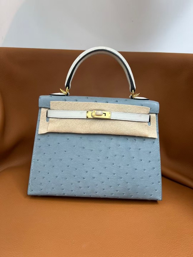 Hermes Kelly Shoulder Bags Ostrich skin KL2655-8